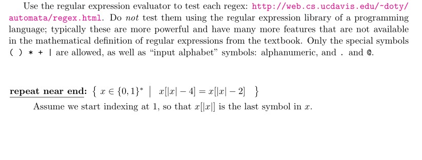 submit a .regex file with a regular expression defining the given language.