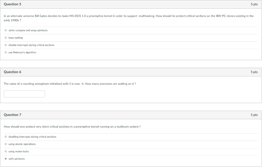 URGENT I NEED HELP QUICK CORRECT ANSWERS PLEASE Question 5 5 pts