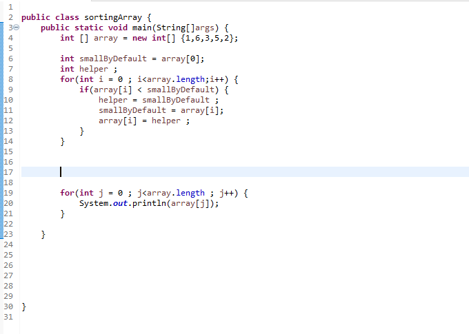  why can't I sort an array like this ? rather I