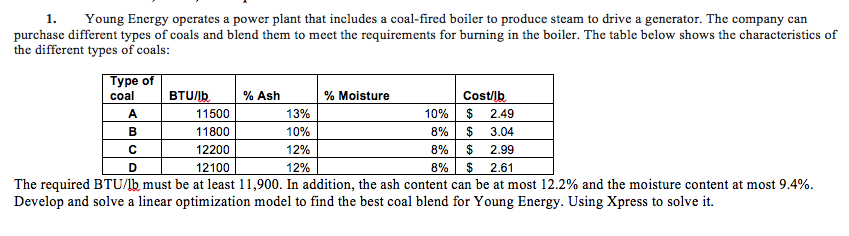 USE THE PROGRAM XPRESS TO SOLVE PLEASE AND UPLOAD IN AN XPRESS