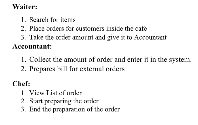 customer data in the system 2. Add and Update item data in