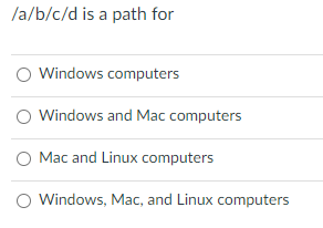  ??ab??cd is a path for Windows computers Windows and Mac computers
