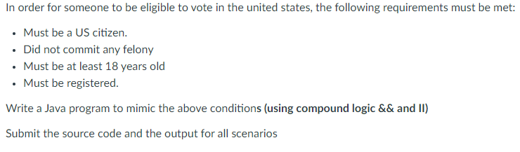  Please create only for Compound Logic In order for someone to