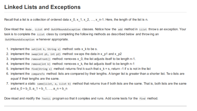 source code below, needs some modifications. Java please public class Node{ protected