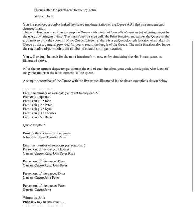 CODE In this assignment, you will simulate the children's game of "Hot