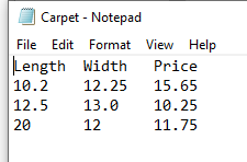 15.65 Room 2 12.5 13.0 10.25 Length (ft) Width (ft) Price ($/sqft)