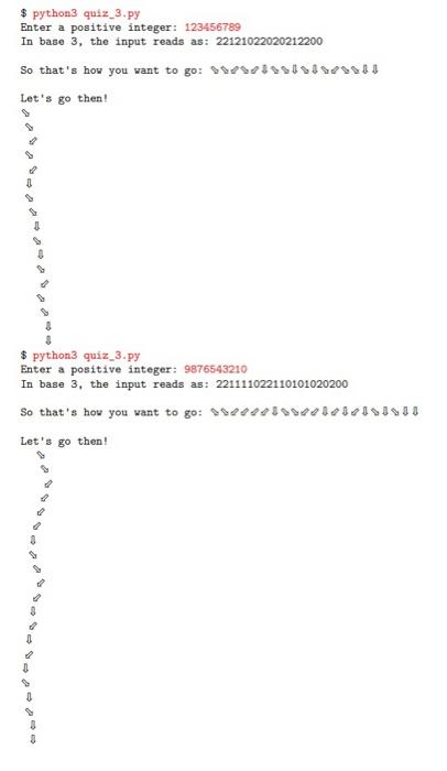 left to right represent the directions to take, with - 0 meaning