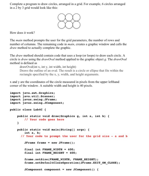  Just need some help filling in the code... Thanks Complete a