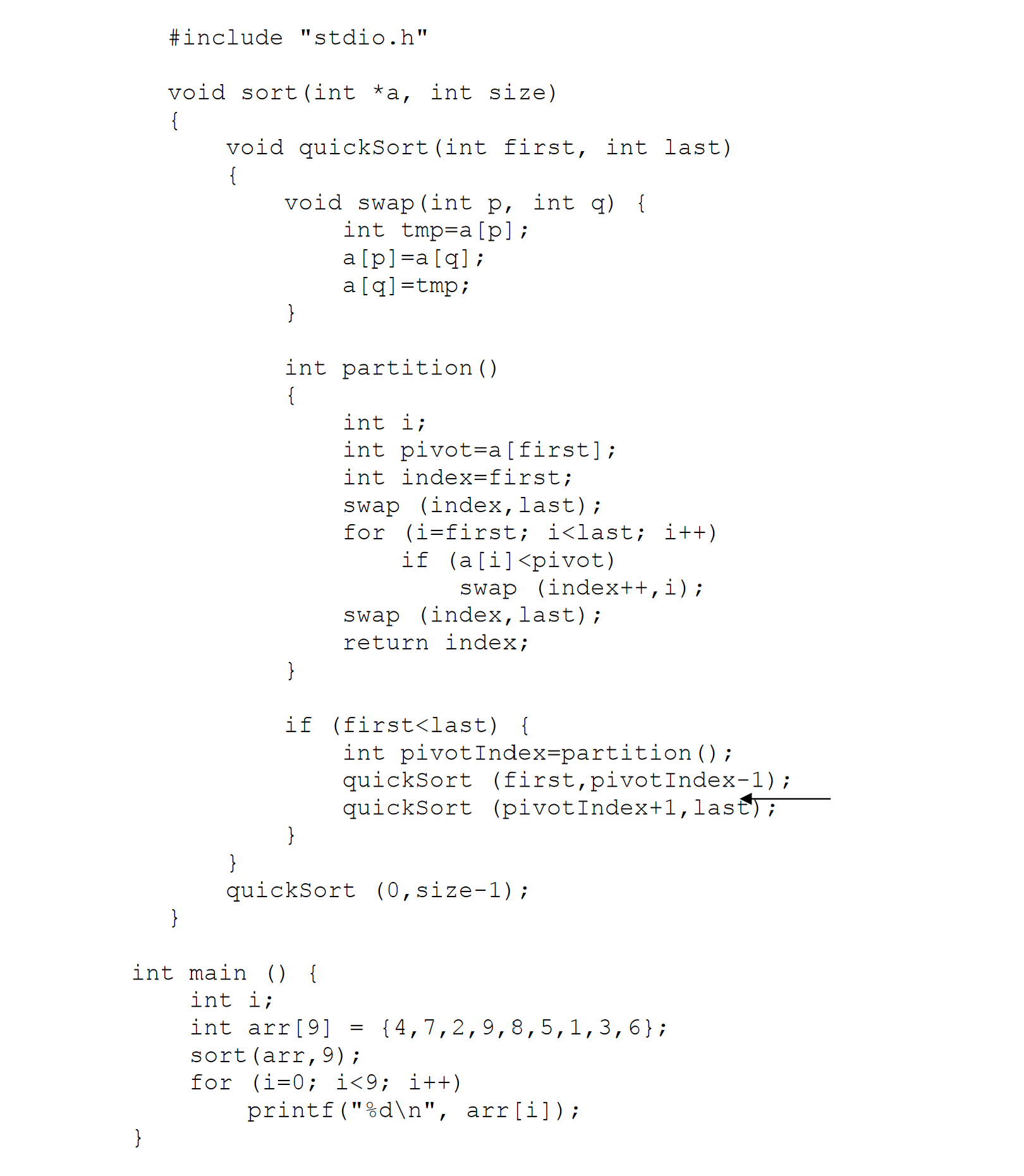  The following C program is given (note that standard C does