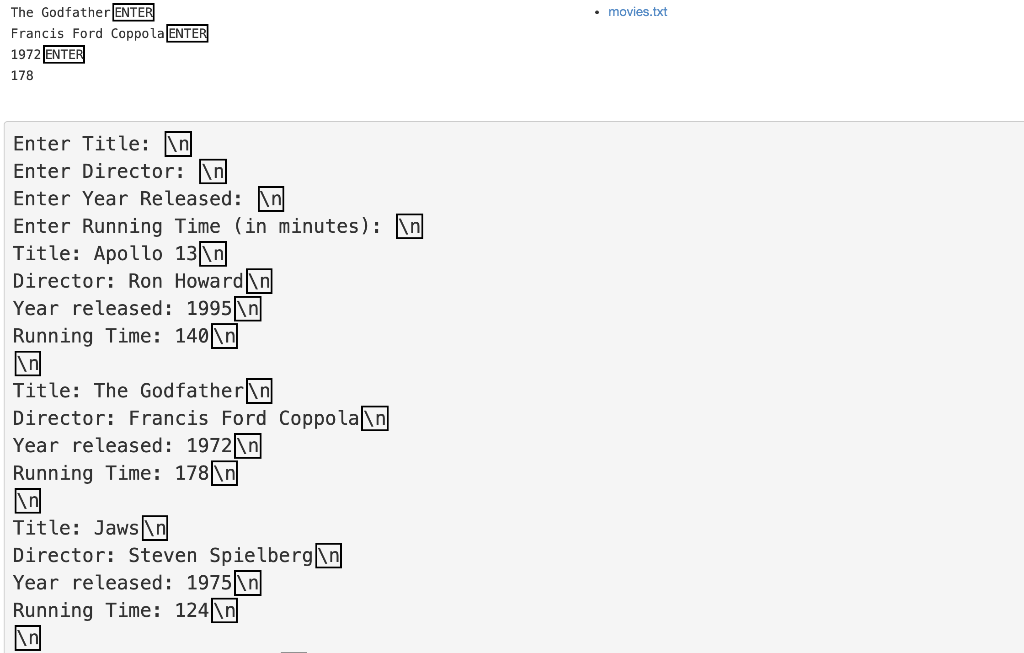 c++ program please Exercise - Movie Data Write a program that uses