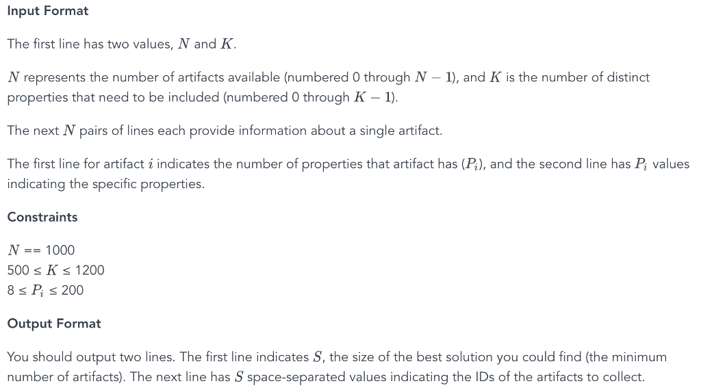 *Please provide solution in C++ or Python (C++ Preferred)* *Sample Input is