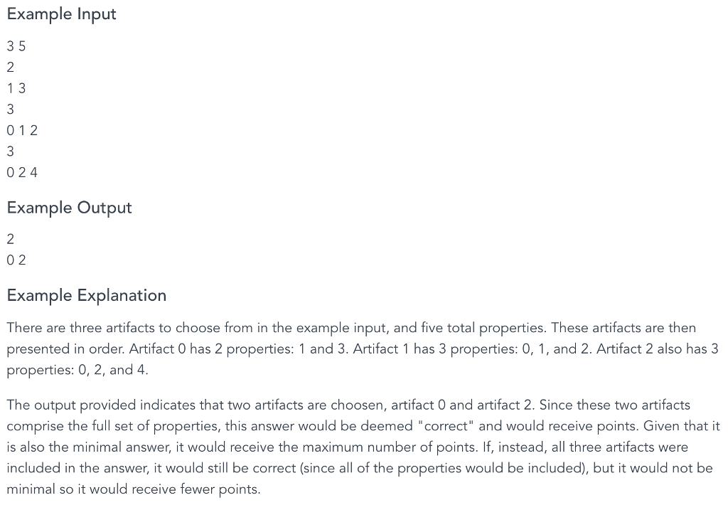 small, but test case files will have a list of 1000 values*