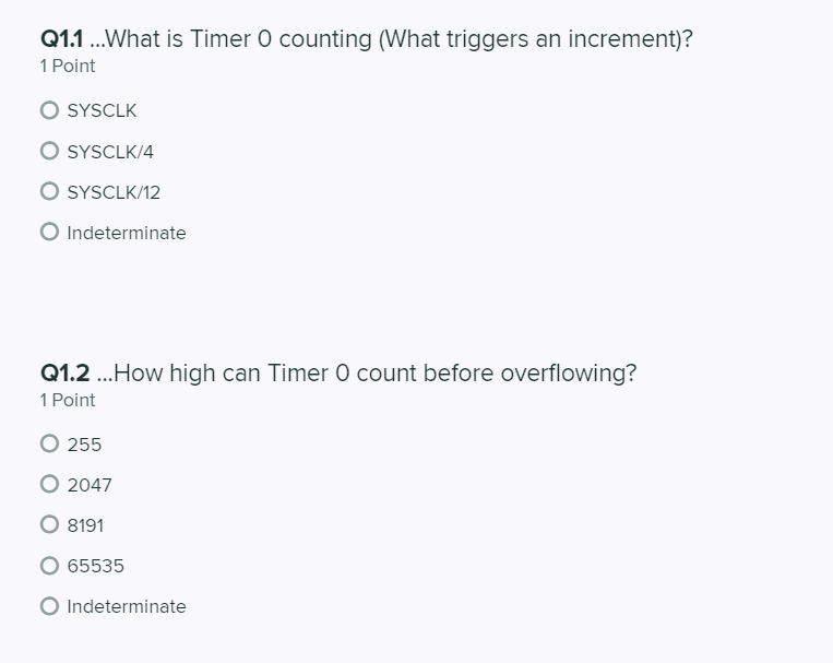 program. Previous configuration of the Timers may have existed prior to this