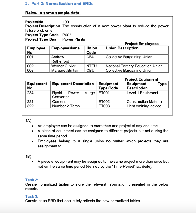 with databases and consider how they can be appropriately managed. 2. Apply