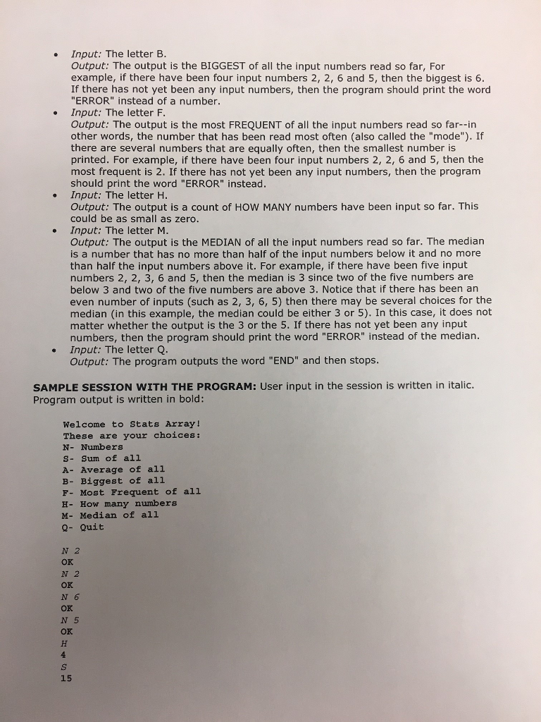 The purpose of this assignment is to help gauge your skills in