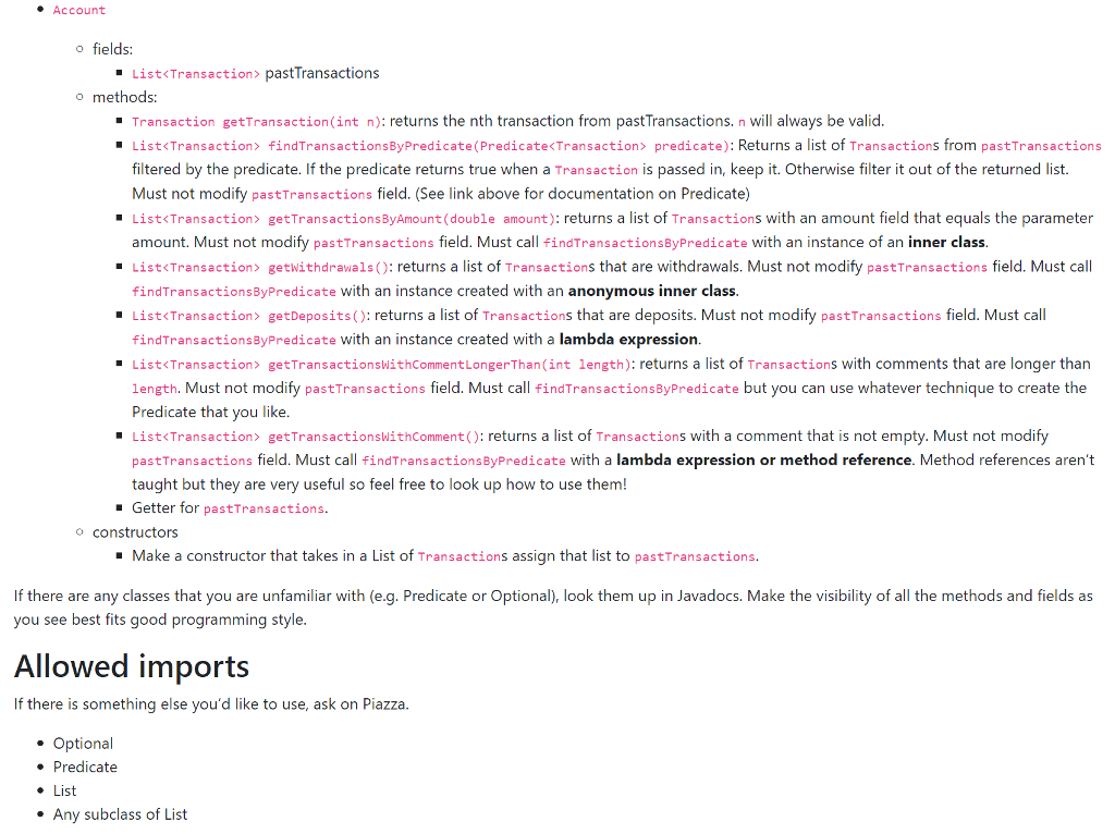 TransactionType enum for ATM Transactions. */ public enum TransactionType { WITHDRAWAL, DEPOSIT