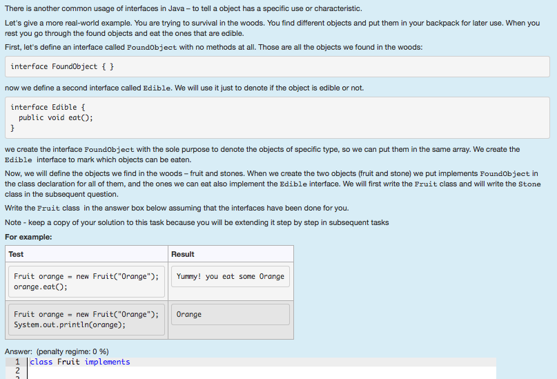 Java question 4 There is another common usage of interfaces in Java-