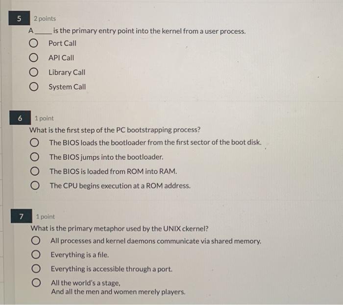 5 5 2 points A is the primary entry point into