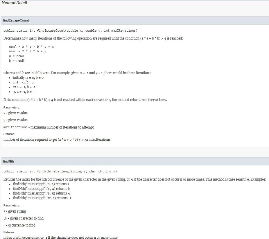 the class cannot be instantiated. For details and examples see the online