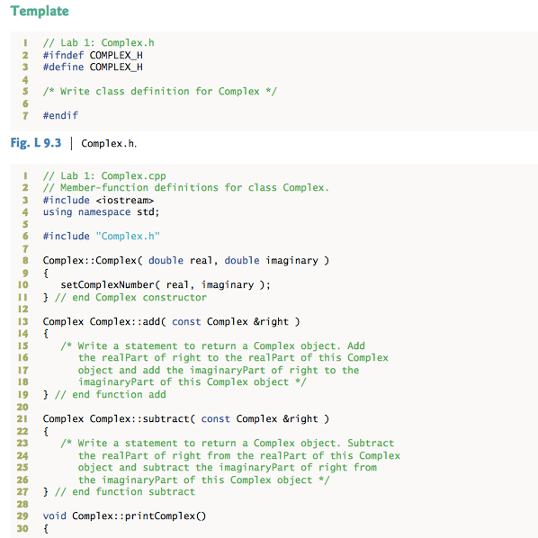Create a class called Complex for performing arithmetic with complex numbers. Write