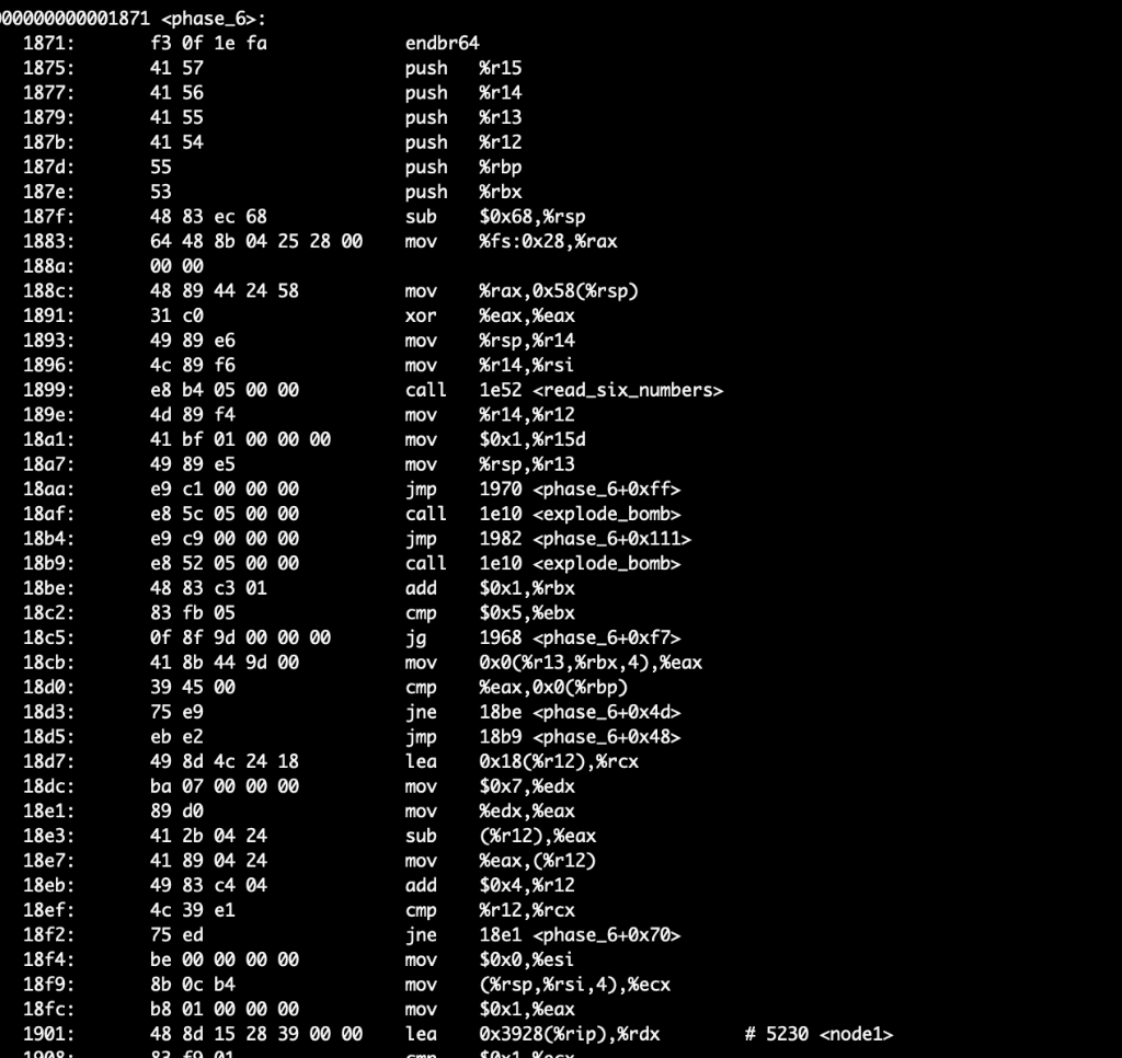 I need help on my binary bomb project. I know that the