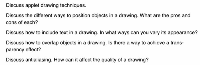  Chapter 4 - Introduction to Applets and Graphics (Textbook: Java Illuminated