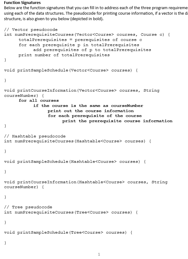 programming work in this milestone; you will be developing pseudocode that will