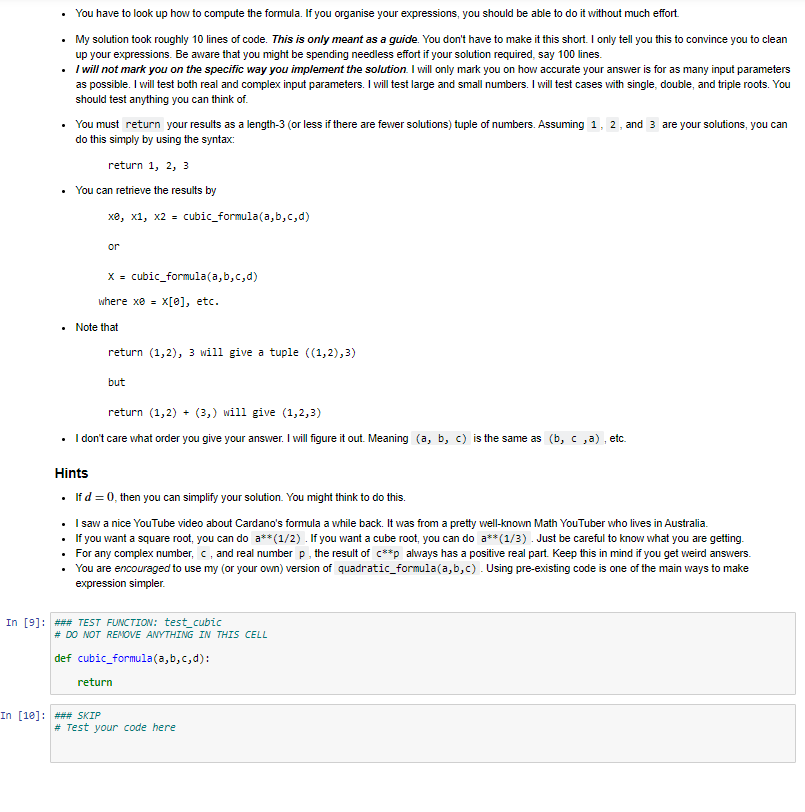 given, you can easily check if your results are correct. If (when)