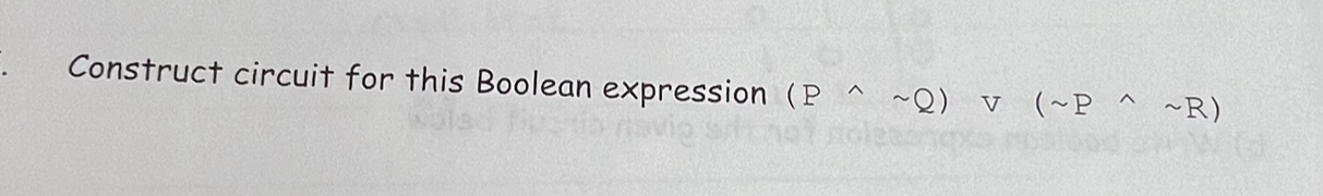 lor this Boolean expression (P??Q),V(P??R) 