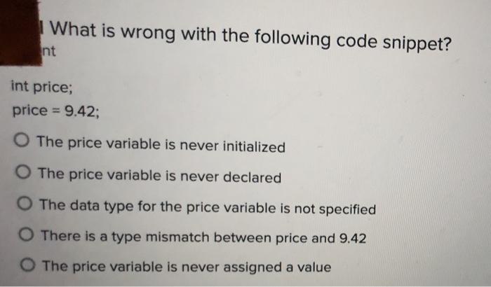 C++ 1 2 3 I What is wrong with the following code