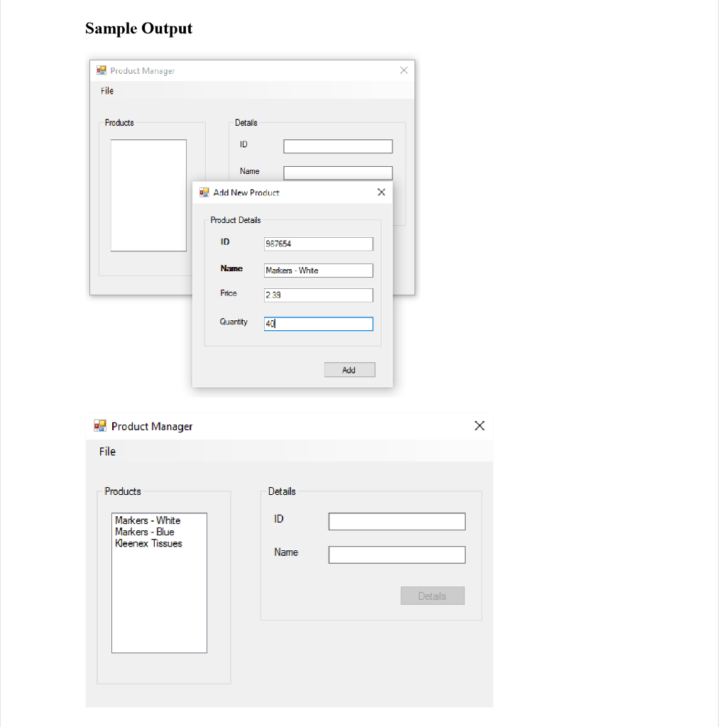 Delegates 1.3. Pass data between forms Program Overview Create a Windows application