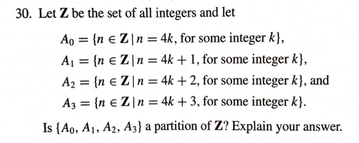  I need help solving these two problems. (Set Theory) 30. Let