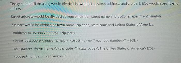 running source code i just need to implement that grammar using java