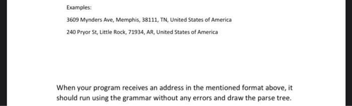 1. (100 pts] Using the parboiled Java library, implement the question 4