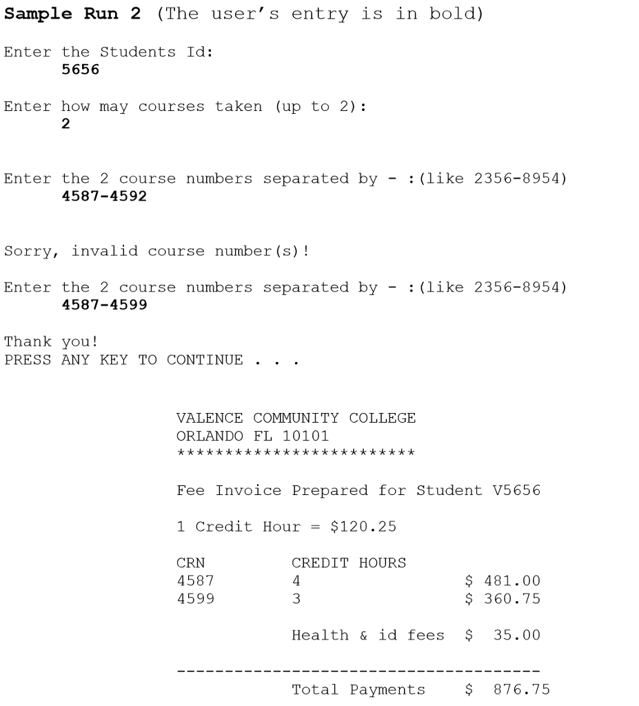 free to add more functions whenever you see fit. void getId( int