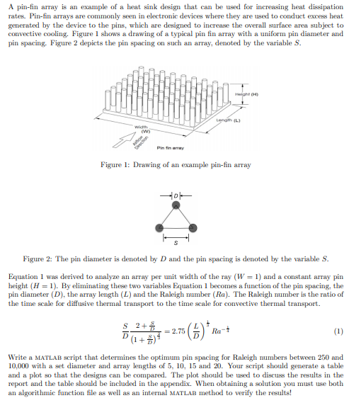 Please do this without using fsolve to evaluate the function. A pin-fin