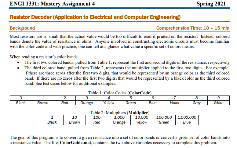 If you can write me some code for MatLab for task 3
