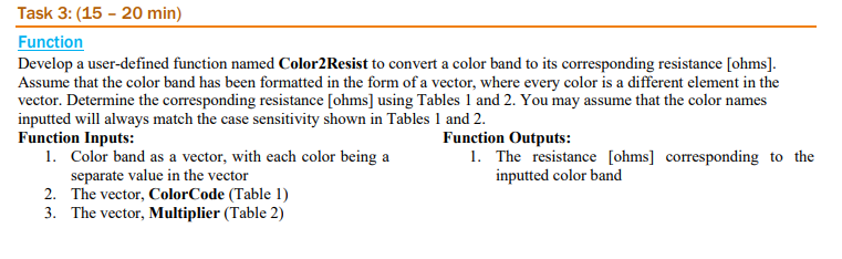 and it has to be a function as shown on the images.