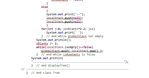 // data item (key) // data item /I this node's left child