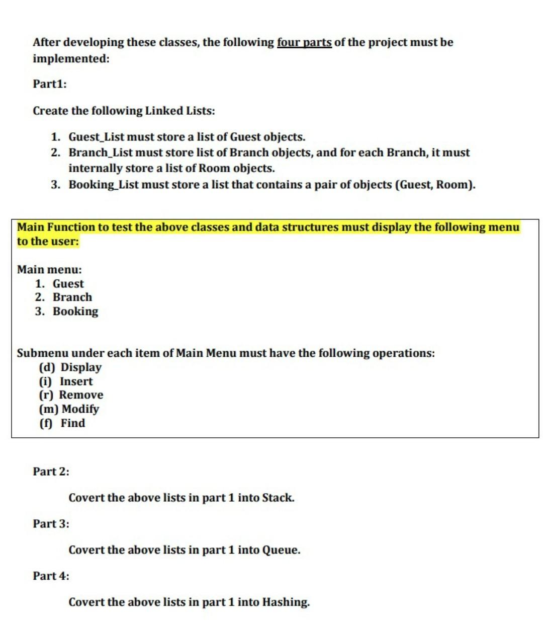 the answer from another pages please ) Implement a C++ program for