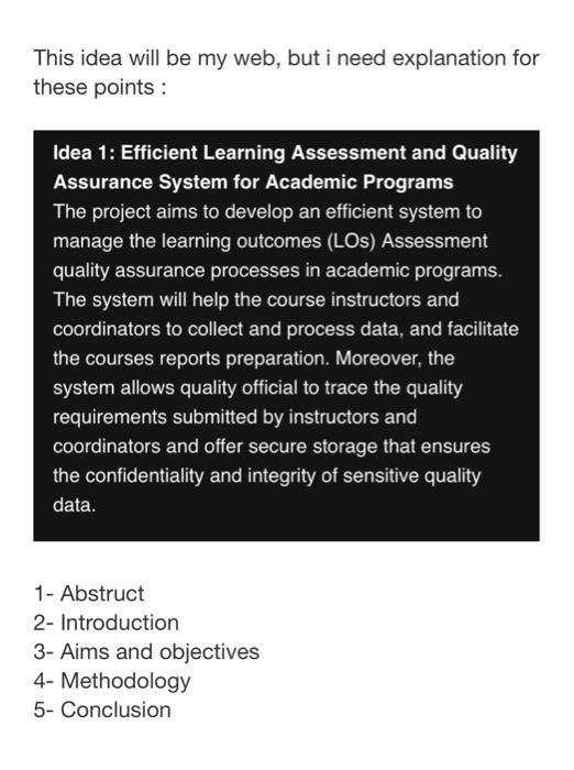 Without copy and paste please This idea will be my web, but