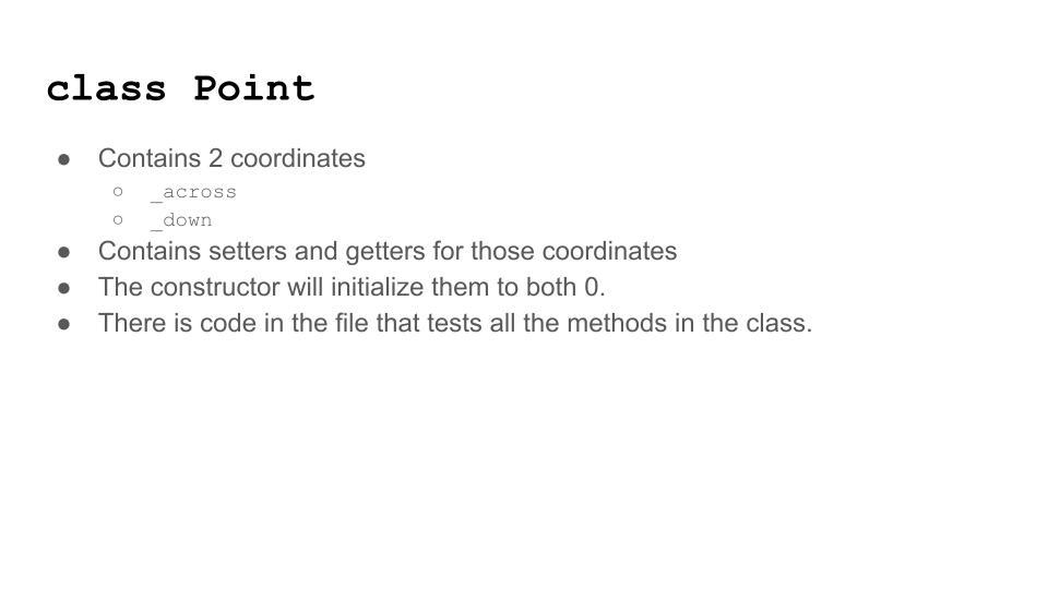 into the teacher. Overview Build three classes and a main, each in