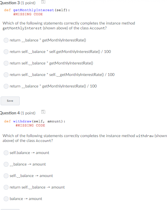 rate are 188 and respectively). #INITIALIZER METHOD HEADER GOES HERE #MISSING CODE