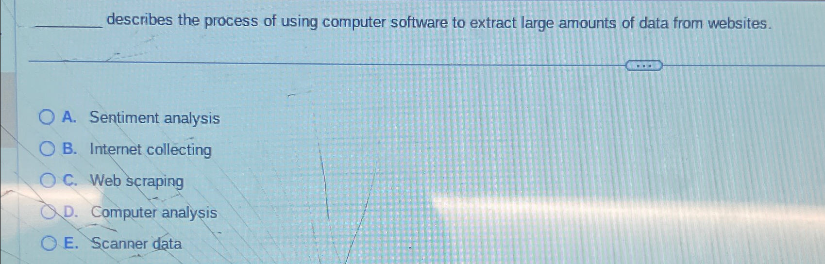  describes the process of using computer software to extract large amounts