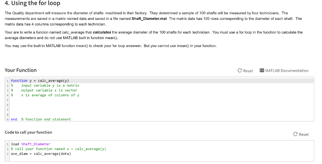 Need help with this matlab question, code is already in place