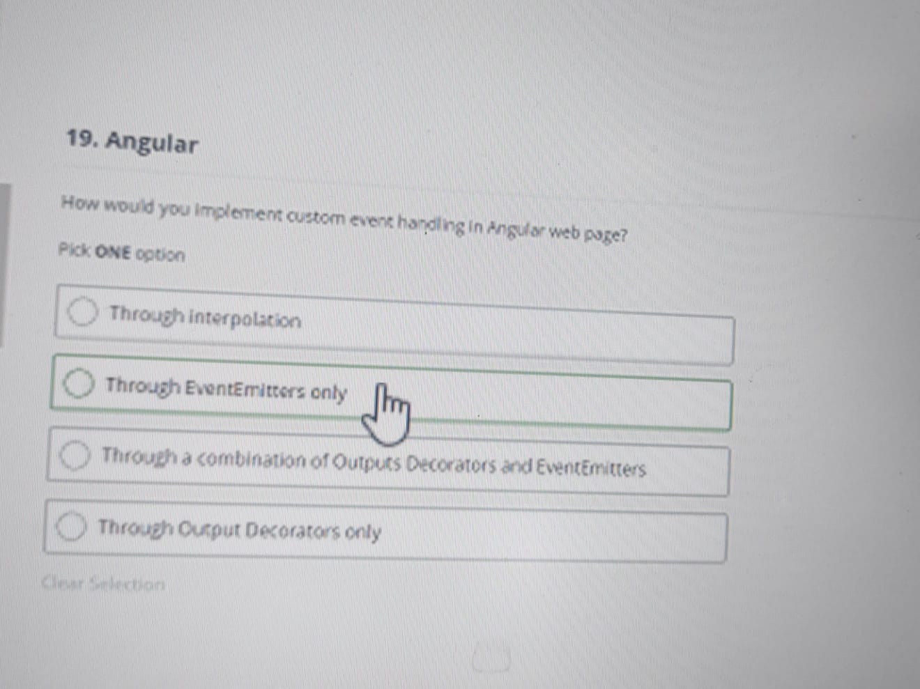  Angular How would you implement custom event hapeling in angular web