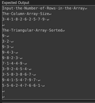 Create an Ordered Triangular Matrix (C++) Take the template and complete creation