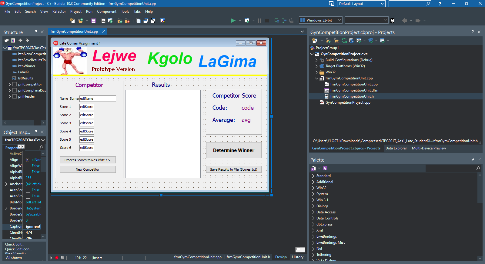 = 11; edtName->Clear(); edtScore1->Clear(); edtScore2->Clear(); edtScore3->Clear(); edtScore4->Clear(); // ** Question 1.1.A edtScore6->Clear();