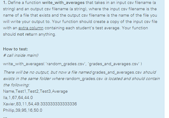 What are the Python codes for these two questions? string) and