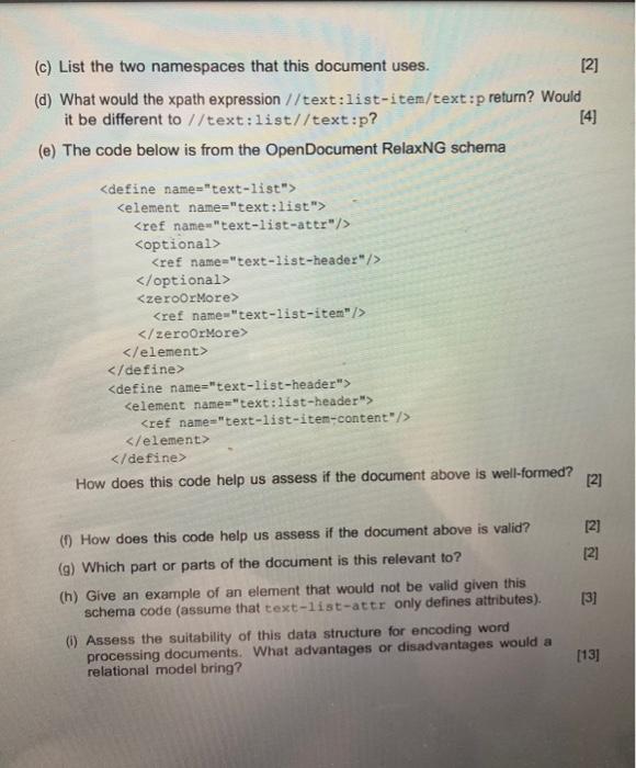 2uestion 2 OpenDocument files are zipped bundles of resources, including copies of